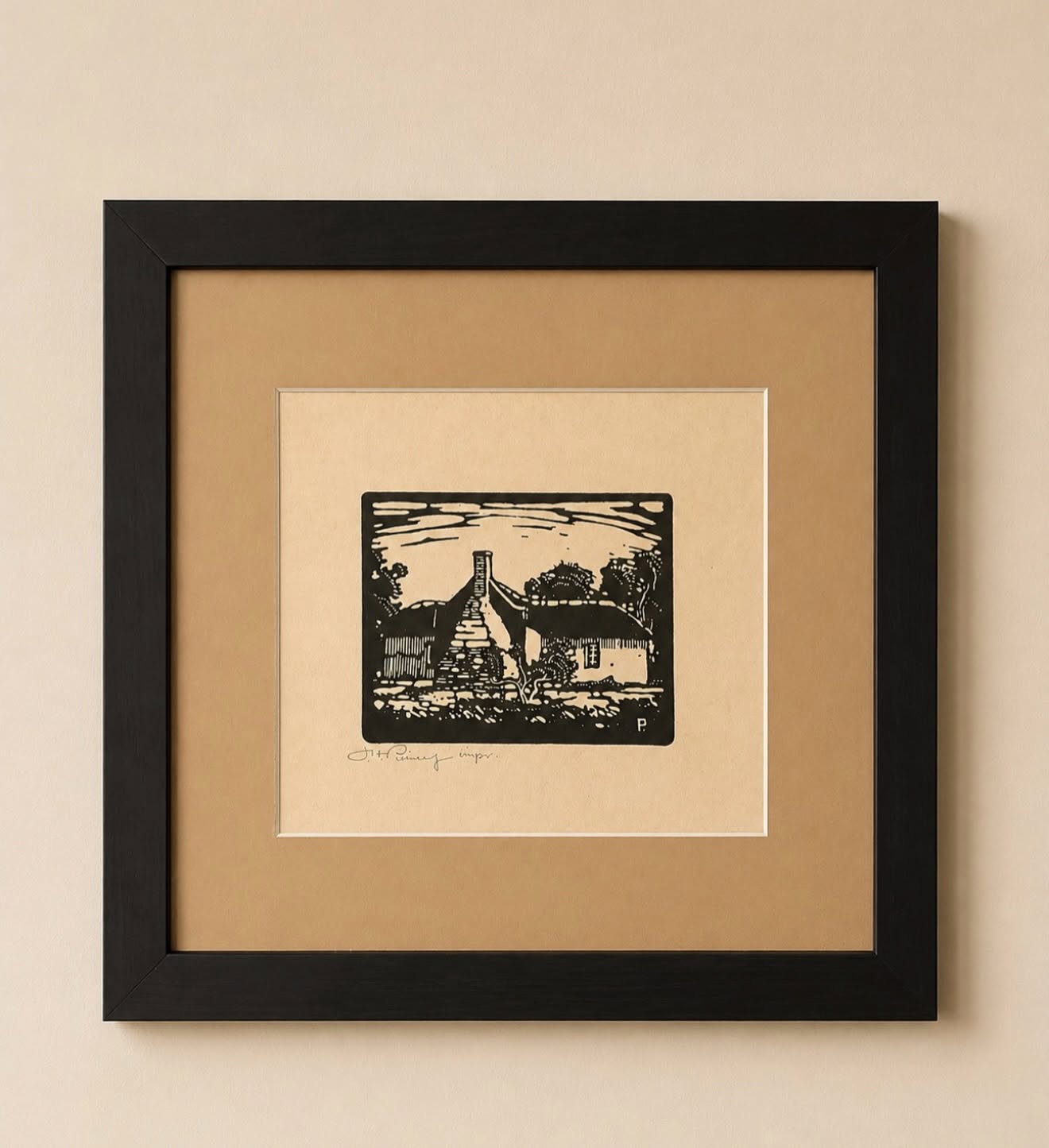 Ou Huise Silverton (Nilant 14) by J.H. Pierneef (1886–1957)