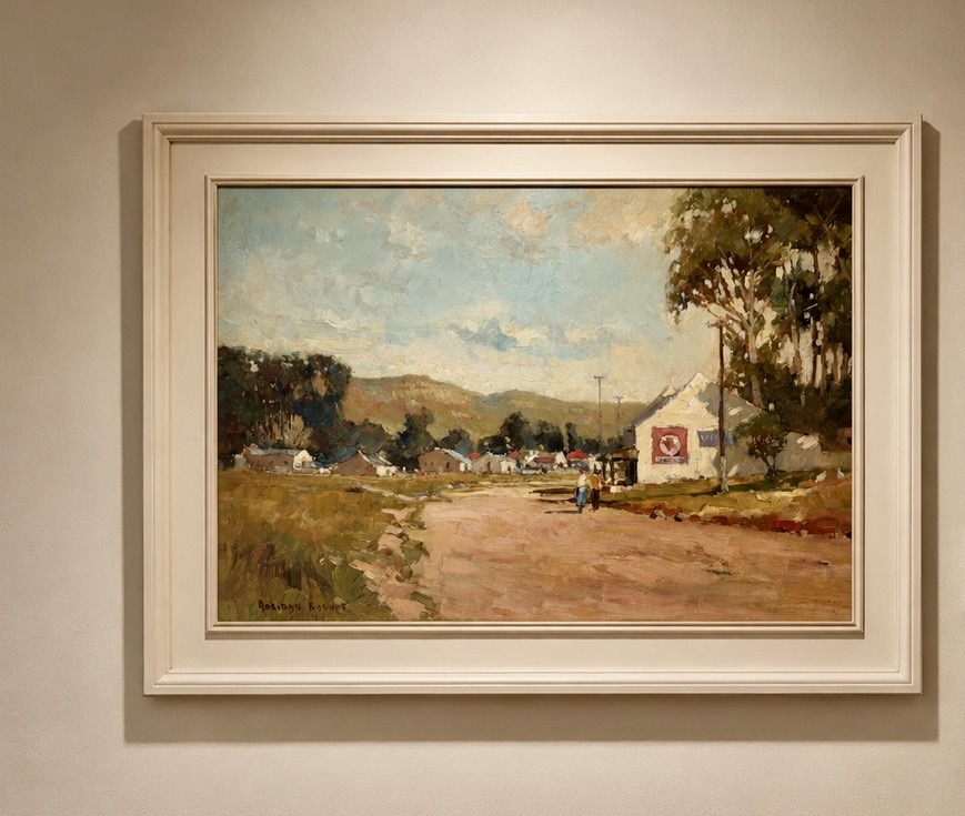 Rural Village Road Street Scene by Adriaan Boshoff