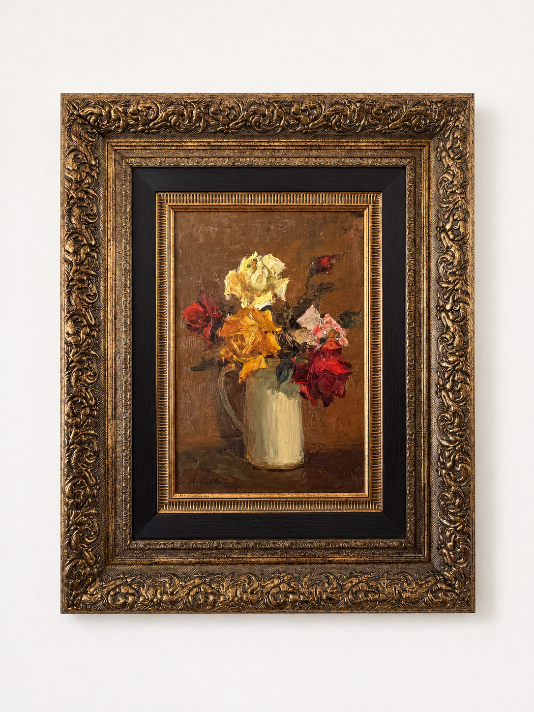 Still Life Jug with Roses by Adriaan Boshoff